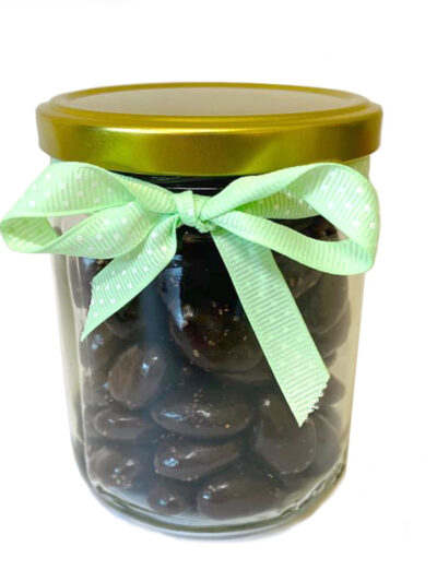 Frasco Almendra con chía y chocolate sin azúcar.